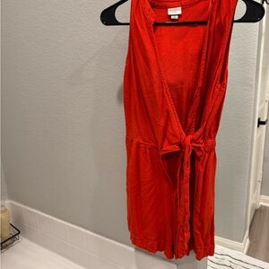 Universal Thread Red Sleeveless Romper